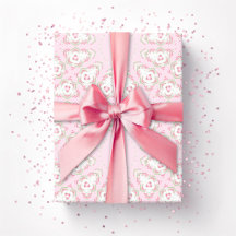 Trellis Fez Starburst em Rosa e Verde