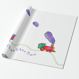 Papel De Presente Trem de Choo Choo