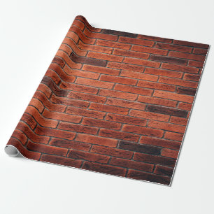 Papel De Presente Tremor de textura de tijolos vermelhos, tijolo de