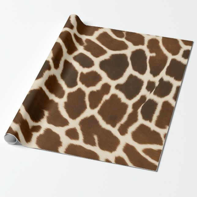 Papel De Presente Trendy Elegant Cow Faux Leather Collection (Desenrolado)