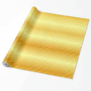 Papel De Presente Trendy Faux Dourado e brilhante Modelo moderno ele