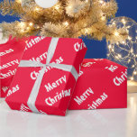 Papel De Presente Trendy Felry Christmas Red White Strike Modelo<br><div class="desc">Tendy Feliz Natal Vermelho Branco Vermelho Vermelho Vermelho Lançado Clássico Modelo Elegante Nostálgico Papel de Wrapping Elegante.</div>