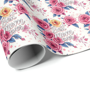 Papel De Presente Trendy Floral Luxury Coleção
