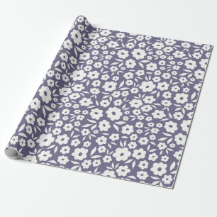 Papel De Presente Trendy floresce um padrão perfeito. Flo da pequena