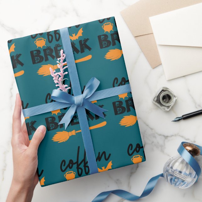 Papel De Presente Trendy Halloween Witch Cote "Coffin Break" Present (Presentear)