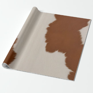Papel De Presente Trendy Luxury Elegant Faux Cow Leather Collection