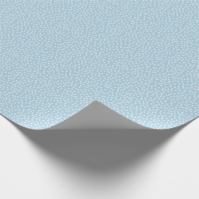 Papel De Presente Trendy Na moda Boy Light Blue Bolinhas (Ponta)