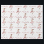 Papel De Presente Trendy Personalized ballet Ballerina dancer<br><div class="desc">This Personalized Christmas ballet Ballerina dancer Wrapping Paper is perfect for the ballet lover,  dance enthusiast,  or anyone who appreciates beautiful,  artistic design. It's a unique,  memorable way to make your holiday gifts stand out and spread holiday cheer.</div>