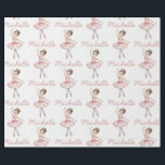 Papel De Presente Trendy Personalized ballet Ballerina dancer<br><div class="desc">This Personalized Christmas ballet Ballerina dancer Wrapping Paper is perfect for the ballet lover,  dance enthusiast,  or anyone who appreciates beautiful,  artistic design. It's a unique,  memorable way to make your holiday gifts stand out and spread holiday cheer.</div>