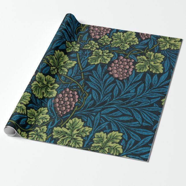 Papel De Presente Trepadeira (por William Morris) (Desenrolado)