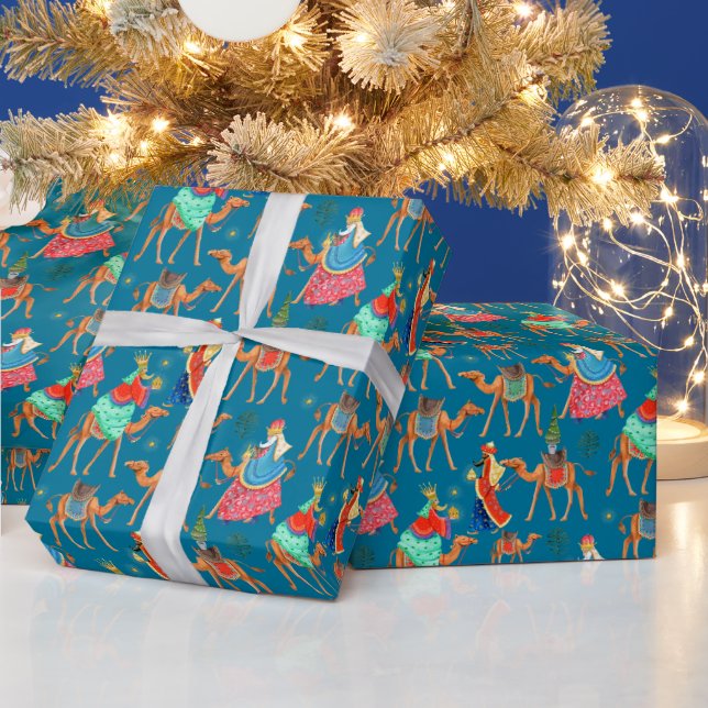 Papel De Presente Três Sábios Los Reyes mágicos Natal (Feriados)