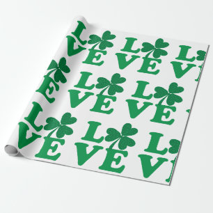 Papel De Presente Trevos do Amor