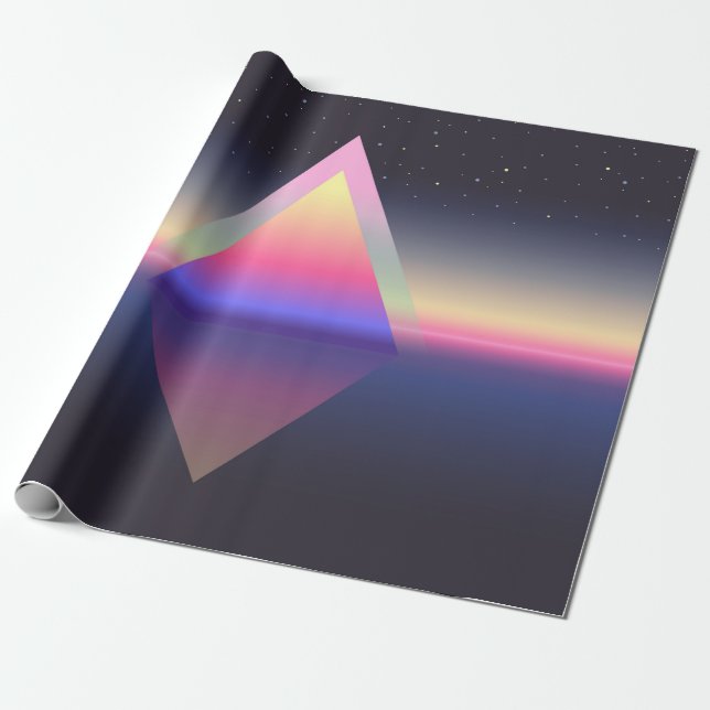 Papel De Presente Triângulo brilhante. Conceito etéreo. abs futurist (Desenrolado)