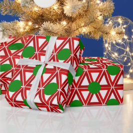 Papel De Presente Triângulo de Natal Quilt