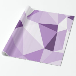 Papel De Presente Triângulos abstratos geométricos roxos