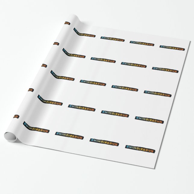 Papel De Presente Triathlon design (Desenrolado)