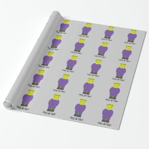 Papel De Presente Trick or Treat- Frankenstein Bonito