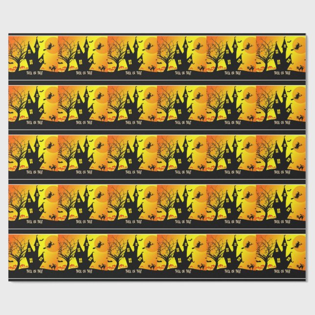 Papel De Presente Trick or Treat, Halloween (Aberto)