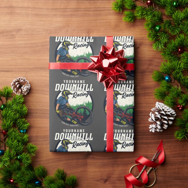 Papel De Presente Trilha de Descida Personalizada (Presente de Natal)