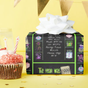 Papel De Presente Trivia do Ano Aniversário de 1999