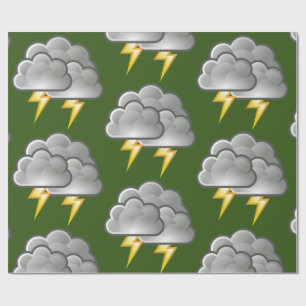 Papel De Presente Trocando Rainy Day Pinguin Thunder_Cove