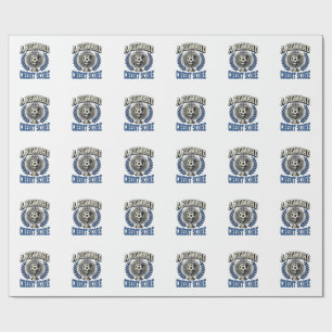 Papel De Presente Troféu Vintage Pontuação de Crédito de Futebol