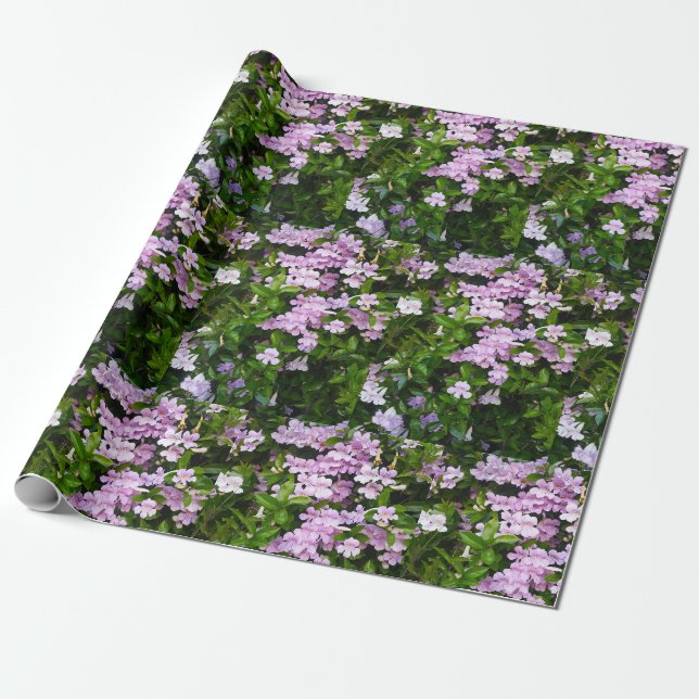 Papel De Presente Trombetas Violetas (Desenrolado)