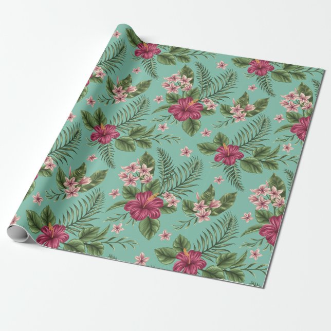 Papel De Presente Tropical (Desenrolado)