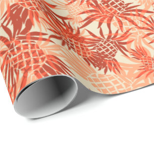 Papel De Presente Tropical de Pineapple Camo Hawaiian
