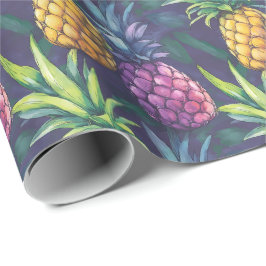 Papel De Presente Tropical Pineapple Wrapping Paper