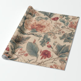 Papel De Presente Tropical Vintage
