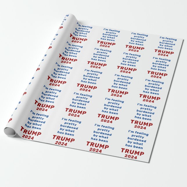 Papel De Presente Trump 2024 (Desenrolado)