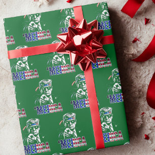 Papel De Presente Trump American Flag USA, presidente Trump Merica