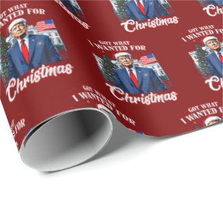Papel De Presente Trump Christmas