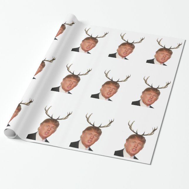 Papel De Presente Trump Christmas: Senhor Presidente (Desenrolado)