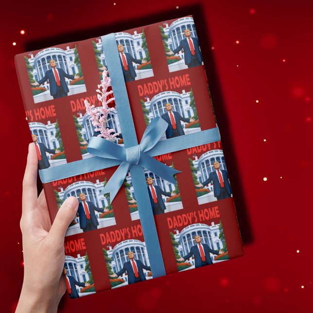 Papel De Presente Trump Daddys Casa Branca Dift Wrap (Criador carregado)