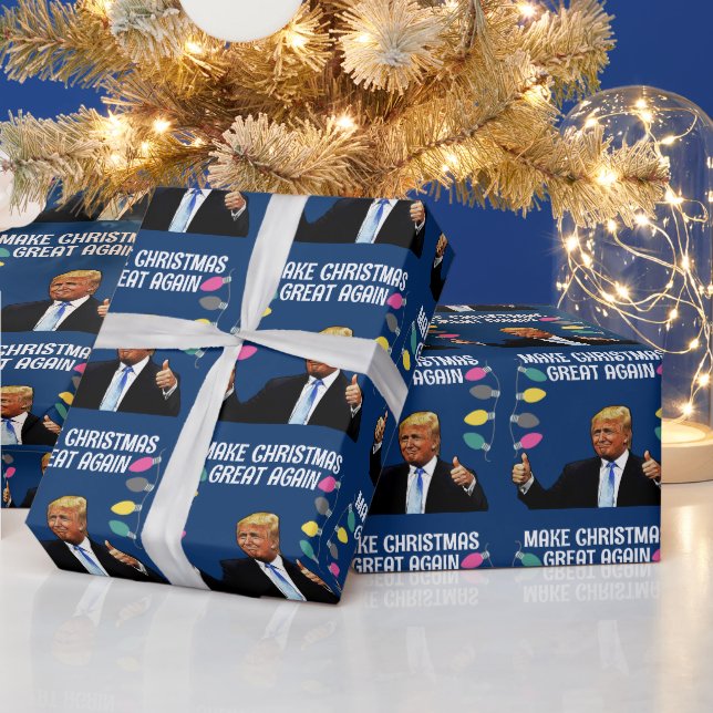 PAPEL DE PRESENTE TRUMP FAZER EXCELENTE DE NATAL NOVAMENTE ENVOLVEND (Feriados)