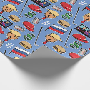 Papel De Presente Trump, Money, Burgers, Golfe, Rússia e notícias