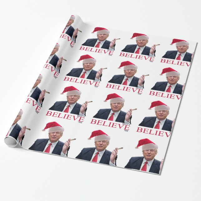 Papel De Presente Trump, não acredite em mim (Desenrolado)