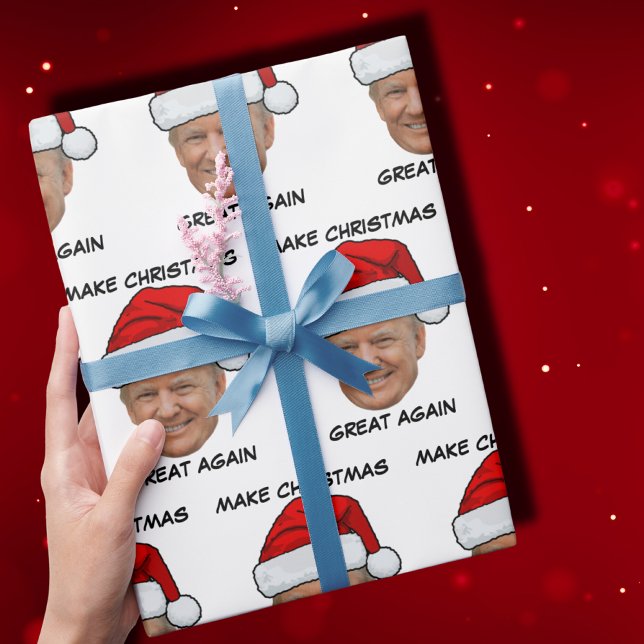 Papel De Presente Trump Papai Noel Torna Excelente De Natal Novament (Criador carregado)