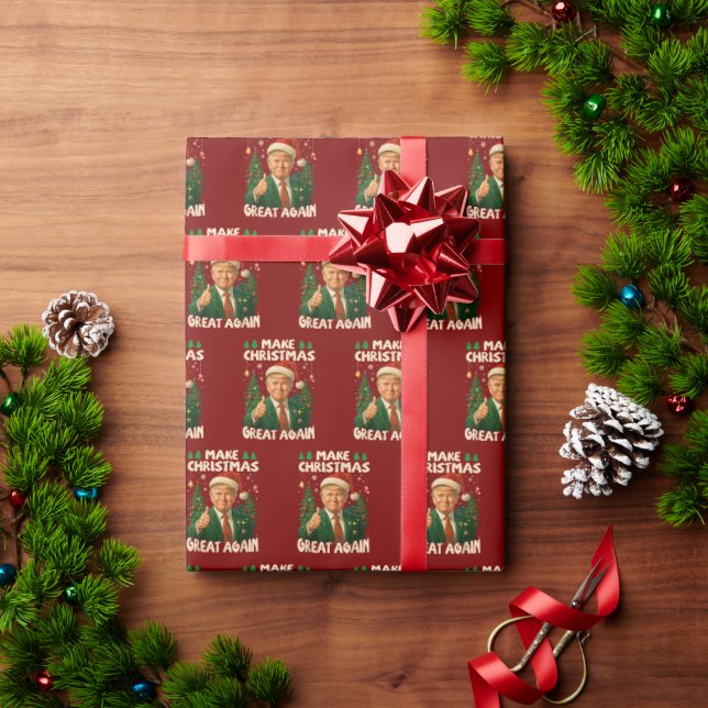 Papel De Presente Trump Torne Excelente de Natal novamente (Presente de Natal)