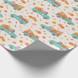 Papel De Presente Truques de abóbora bonitos com creme