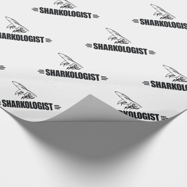 Papel De Presente Tubarão Engraçado (Ponta)