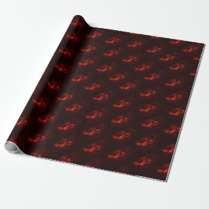 Papel De Presente Tubarão Vermelho