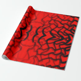 Papel De Presente Tubular Preto E Tubo Vermelho