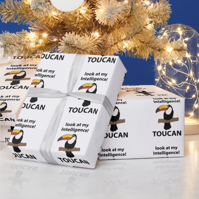 Papel De Presente Tucano Tropical Divertido (Feriados)