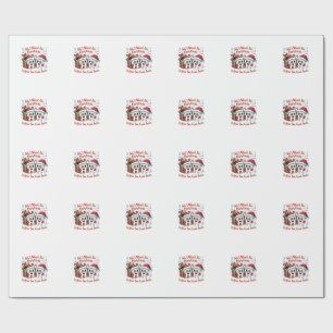 Papel De Presente Tudo o que Eu Quero no Natal São os Seus Dois Dent