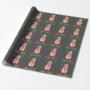 Papel De Presente Tudo O Que Eu Quero Para O Natal É Meu Gato De Pap