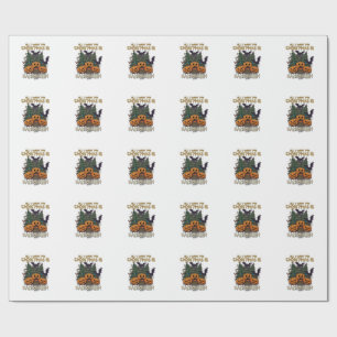 Papel De Presente Tudo O Que O Natal Quer É Abóboras De Halloween Ár