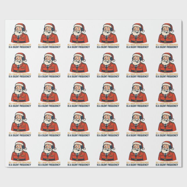 Papel De Presente Tudo o que Quero no Natal é uma Frequência Clara (Aberto)